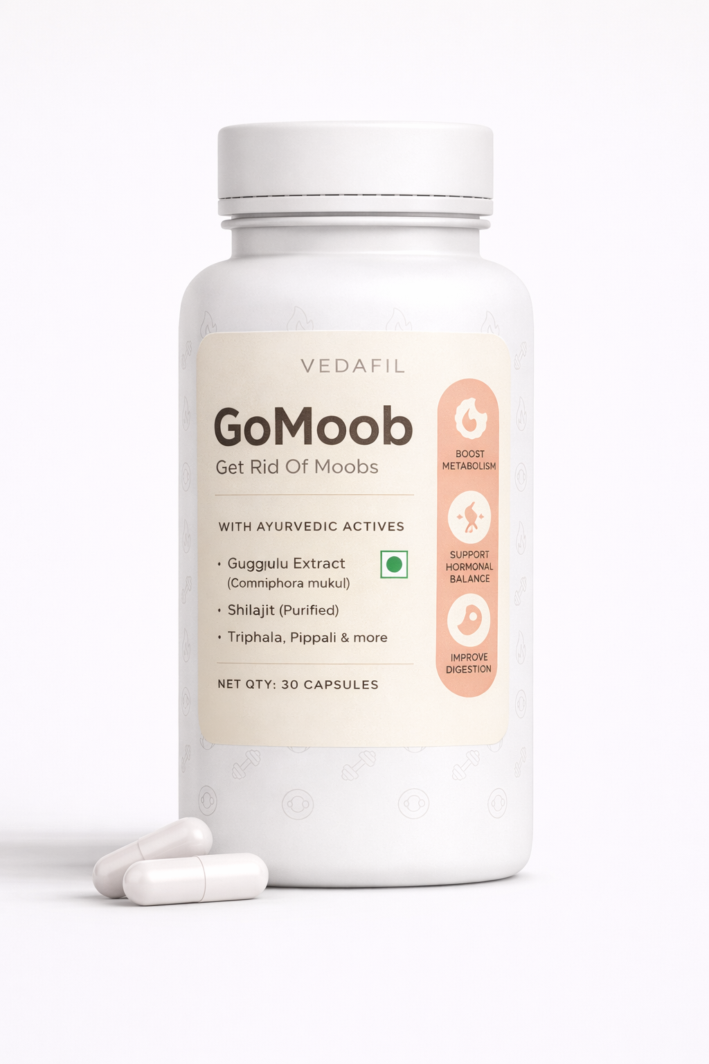 Vedafil's Gynecomastia Burner (60 Capsules)